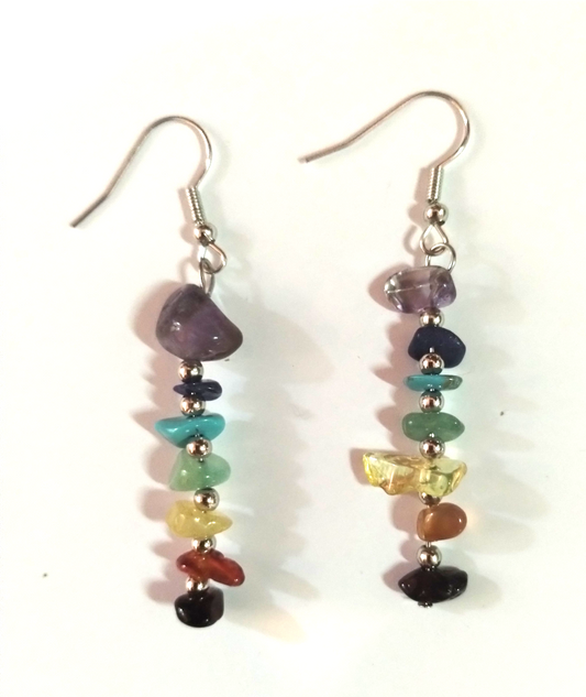 Earrings - Chakra stone dangle