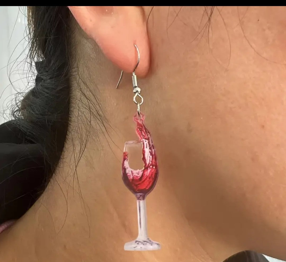 Earrings - Wine Not?