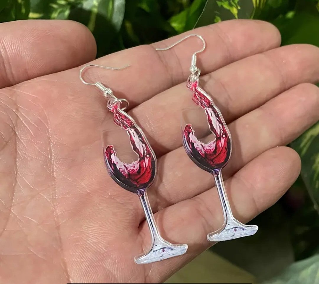 Earrings - Wine Not?