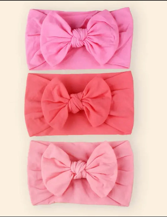 Kids Headbands - 3 pinks