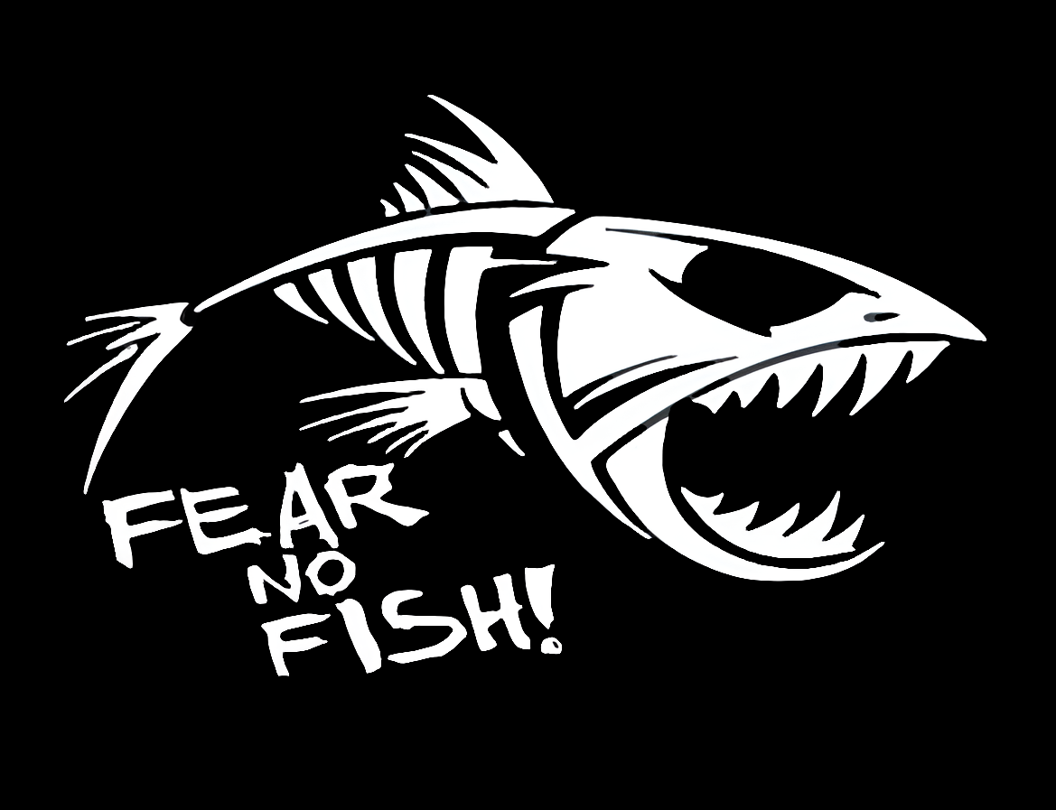 Car Window Decal - Fear no fish